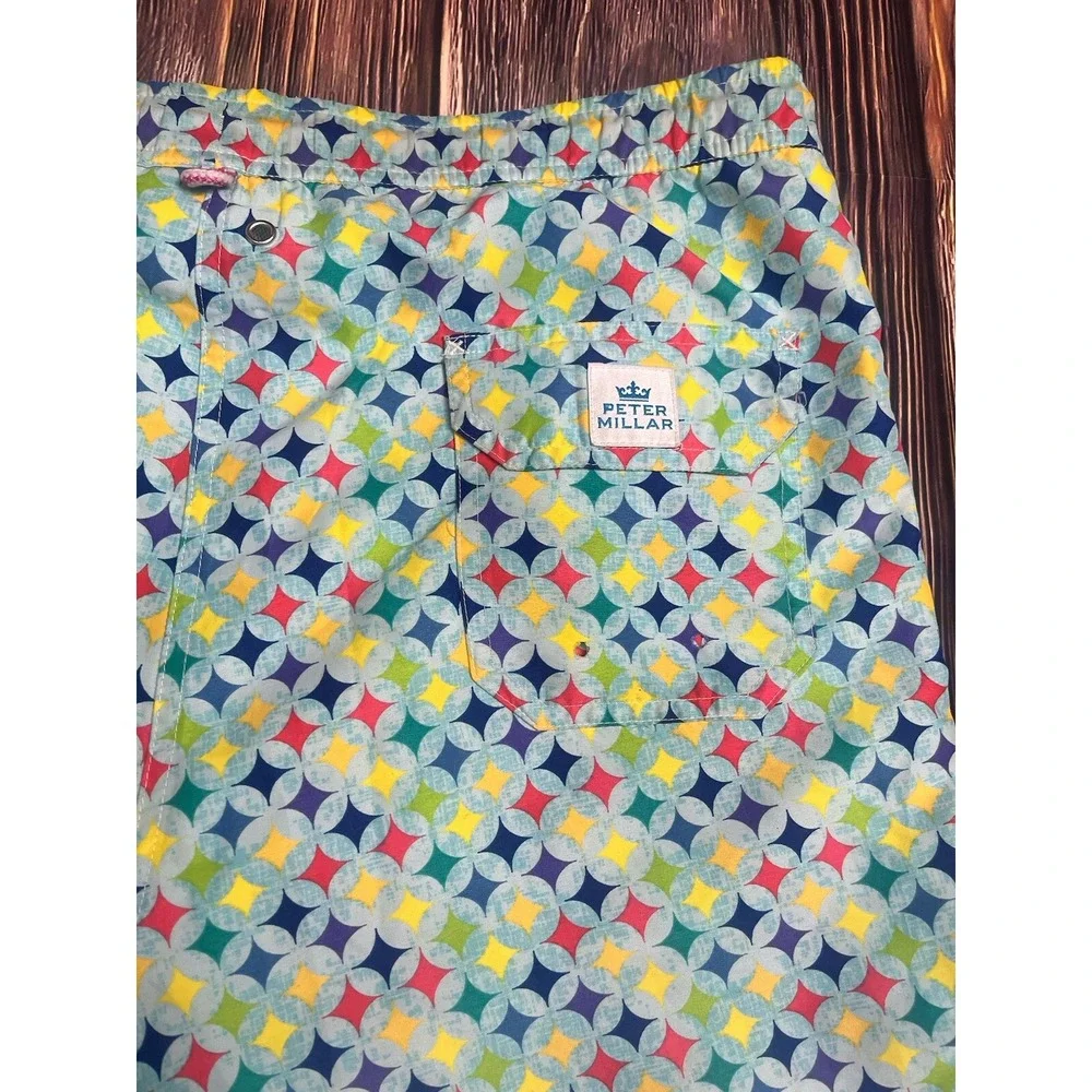 Peter Millar Seaside Swim Trunks Men's Size Medium Beach Pool Shorts
